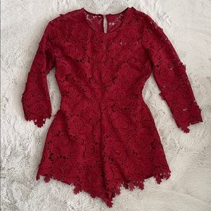 Lovers + Friends Peony Lace Romper